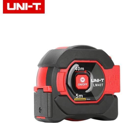 UNI-T LM40T 2-in-1 laser tape measure high precision range finder infrared tape measure handheld electronic ruler