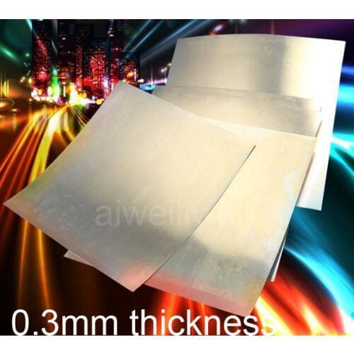 0.3mm thickness 100x100mm 200x200mm C17200 BeCu sheet HRC45 beryllium copper belt Wear-resisting beryllium bronze foil QBe2