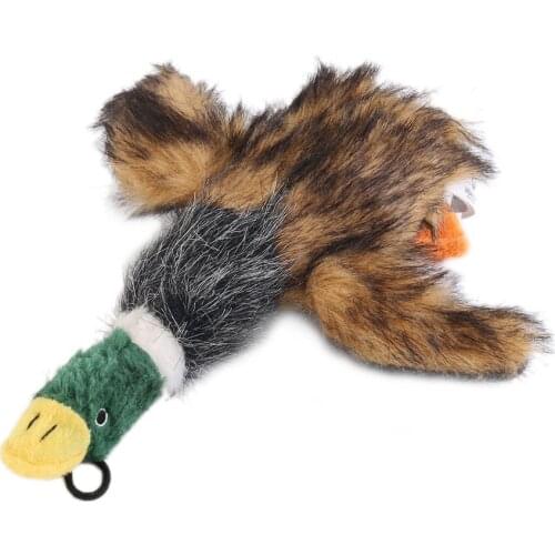 Cute Cartoon Pet Dog Puppy Stuffed Squeaking Toy Plush Honking Duck Puppy Pet Chew Squeaker Squeaky Funny Toy