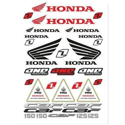 Honda sticker set for honda motor car stickers sponsorship stickers lovely look outward appearance vicinity decal set