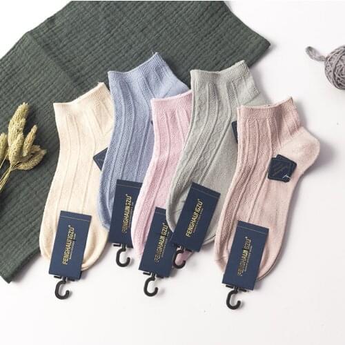 Ladies Socks Cotton Women Socks Funny Low Cut Ankle Sock 1 Set Pack Dropship Girl sox white grey black purple 5 Pairs 1 Lot Soks