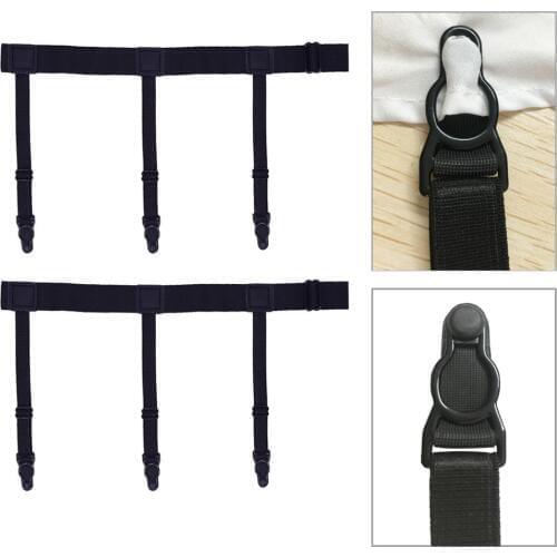1 Pair Mens Shirt Stays Garters Holder Adjustable Shirt Holders Resistance Belt Shirt Suspenders For Men Locking