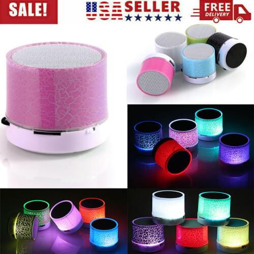 Portable Wireless BT Speaker Bluetooth Mini Speaker Loudspeaker With LED TF USB Subwoofer Stereo Speakers with Mic