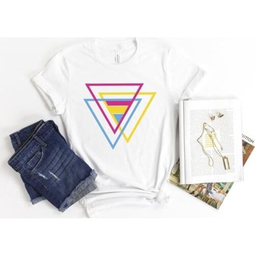 Pansexual Triangle Shirt, Pansexual Flag T-shirt, Pan Pride Shirt, Pansexual Pride T-Shirt LGBTQ Pride Gift Gender Blind T-Shirt