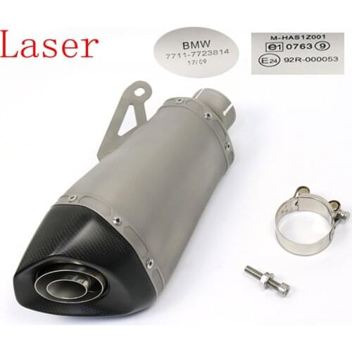 Slip-on Exhaust For BMW Motorcycle Exhaust Muffler Carbon Fiber Steel with DB KIller Laser S1000R 2010-2016 S1000RR 2010-2014