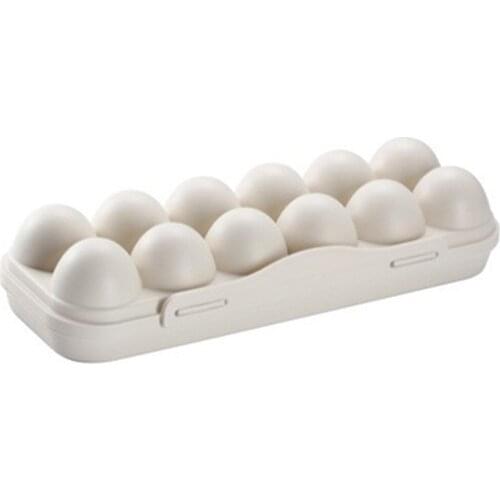 1 X Egg Storage Box Refrigerator Egg Storage Box With Lid Plastic Crisper Egg Container Anti-scroll *100% Brand New