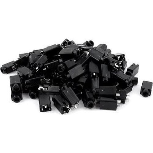 100+-2%Pcs PCB Mount 3.5mm 3 Pins DIP Stereo Headphone Audio Jack Connector PJ359