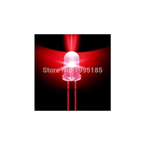 1000pcs/lot 3MM Super bright hair red LED light-emitting diode long legs