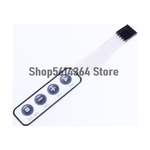 1x4 4 Key Matrix Membrane Switch Keypad Keyboard New 65x20x0.8mm