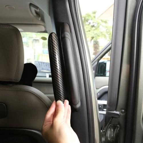 Auto accessories For Land Rover Defender 110 130 2020 ABS Oak Grain Car Rear Handle Decoration Strip Cover stickers car goods