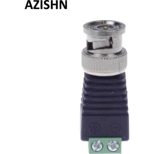 AZISHN 10Pcs/lot Coaxial Coax BNC Connector Coax BNC Twist For CCTV Camera