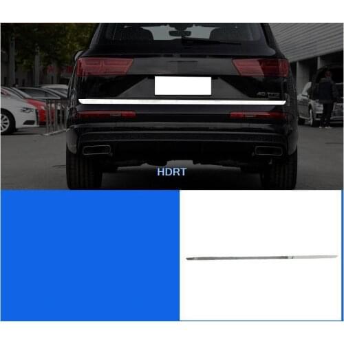 For Audi Q7 2016 2017 2018 2019 ABS CHROME REAR TRUNK LID COVER TAILGATE TRIM HATCH BACK DOOR HANDLE MOLDING BOOT GARNISH STRIP