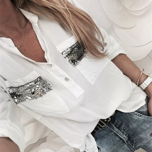 LUOYIYANG Womens White Shirts
