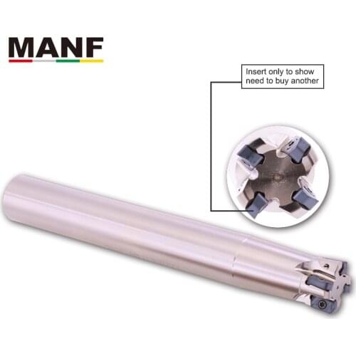 MANF High Feed Face Milling Endmills Milling cutter EXN03R EXN03R33D32d150L5T 16mm 20mm 25mm Use Tungaloy insert LNMU0303ZER