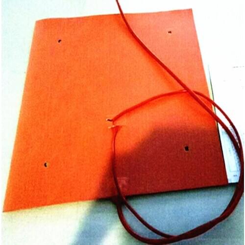 200C 220V 508* 508*1.5mm Heat Hot Pad for Creality CR-10 S5 Printer Flexible silicone rubber heater 2120w 4*12mm holes on pad