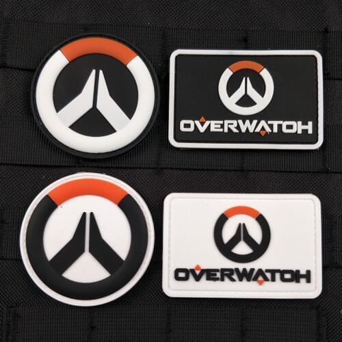 PVC Rubber Velcro Badge Game Funny Overwatch Patches OW Bag Pack Clothing Accessories Man Army Tactical Military Custom Patch