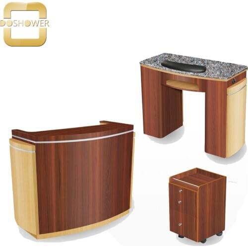 Doshower office furniture of reception tables with beauty salon furniture