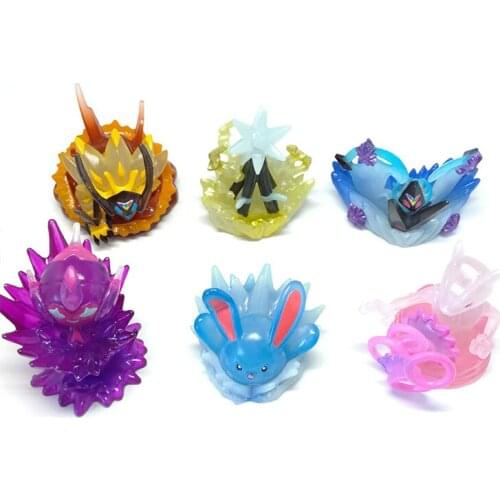 Bandai Genuine CANDY TOY Pokemon Necrozma Poipole Xurkitree Azumarill Mewtwo Action Figure Model Toys Collectibles Gift