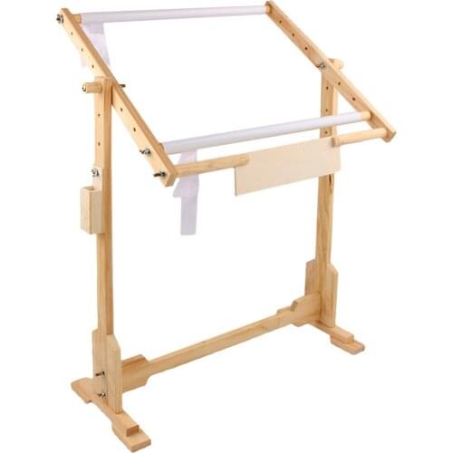 51x40cm Rectangle Hoop 360 Degree Rotation Cross Stitch Frame High Adjustable Wooden Embroidery Frame Cross Stitch Hoop Rings