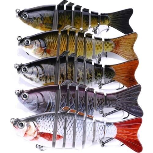 10cm/15g Fishing Lures Multi Section Sea Bass Hard Fishing Lure Bait Fake Artificial Bait Plastic Fishing Carp Tackle