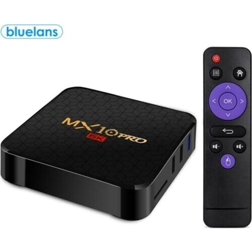 NEW 6K TV Box MX10 Pro Android 9.0 Allwinner H6 Quad Core 4GB 32GB 64GB 2.4G WiFi USB3.0 Support 6K*4K H.265 wifi Media TV Box