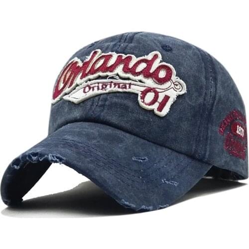 100% Washed Denim Baseball cap Snapback Hat dad Hats for Men Women Caps Casquette hats Letter Embroidery