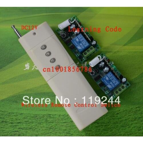 315MHZ /433MHZ DC12V 1CH RF digital remote control switch For guard door/window/curtain transmitter and receiver