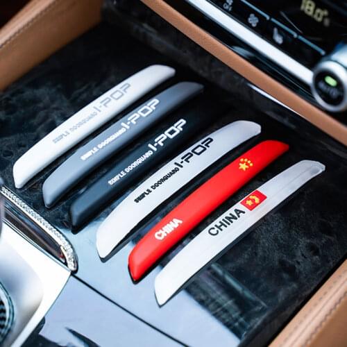 Universal 6Pcs Car Door Crash Bar Buffer Trim Molding Protection Strip Scratch Protector Auto Car Door Edge Protection Guards