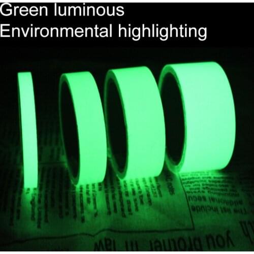 Colorful Glow Tape Self-adhesive Sticker Removable Luminous Tape Fluorescent Glowing Dark Striking Night Warning Luminous Tape