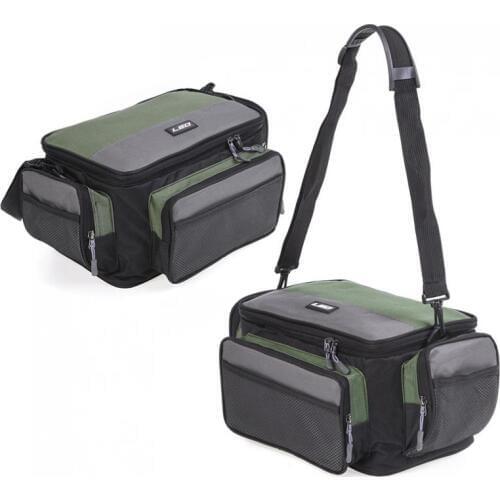 Two-tone Outdoor Fishing Bag Multifunctional Waterproof Oxford Cloth Waist Shoulder Messenger Fishing Lure Camera Storage Bag