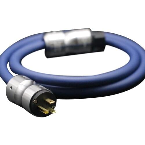 HIFI Audio AC Power Cable Supper 5N Copper Multi Conductor With Krell US/EU Socket Amplifier Player AC Power Wire Cord Cable