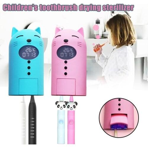 Hot Children Toothbrush UV Dryer USB Rechargeable Punch-free Smart Drying Device SSwell