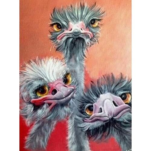 Kamy Yi 5D Bricolage Diamant Peinture Autruche Broderie Point De Croix Diamant Peinture Décoration De La Maison Cadeau YY