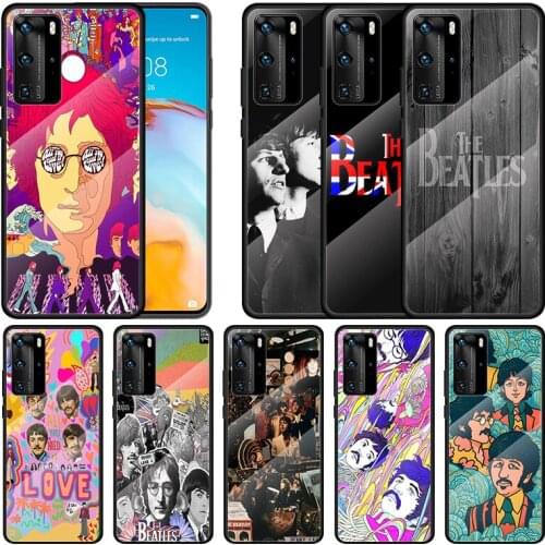 Classic Rock Band For Huawei P40 P30 P20 P10 Pro Plus Lite 5G 2019 Tempered Glass Cover Shell Luxury Phone Case