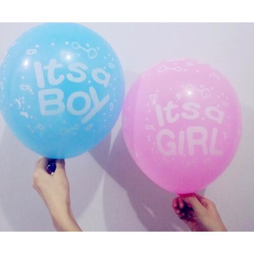 10pcs 12Inch "Its a Boy" "Its a Girl" Latex Inflatable Air Ball Wedding Birthday Baby Shower Party Decoration Supplies Balloon