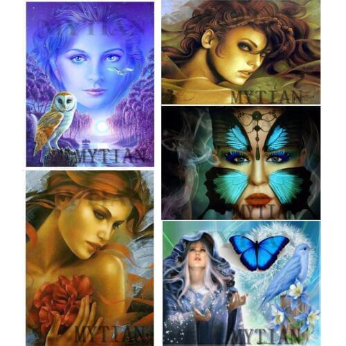 New Girl Diy diamond painting 3d Cross stitch kit embroidery pattern full square/round resin drill pasted painting Crafts