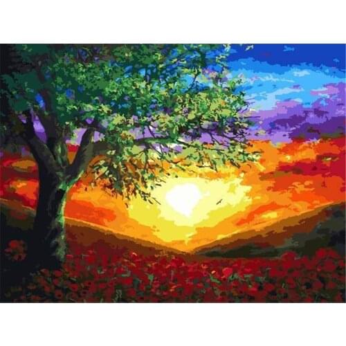 Scenery Landscape DIY Embroidery Cross Stitch 11CT Kits Craft Needlework Set Printed Canvas Cotton Thread Home Sale