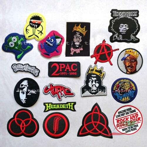 Punk rock band funny pattern a226 adhesive embroidery clothing stickers decorative stickers patch holes