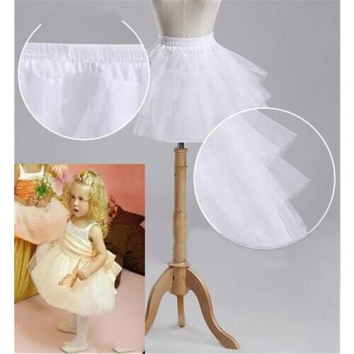 New Children Petticoats for Formal/Flower Girl Dress Hoopless Short Crinoline Little Girls/Kids/Child Underskirt