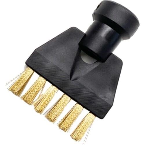 For Karcher SC1 SC2 SC3 SC4 Flat Copper Brush Cleaning Brush for Steam Cleaner Attachment Adapter Home Cleaning Nozzle