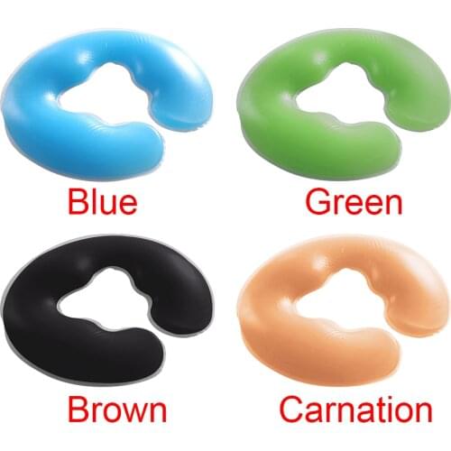 U Shape Pillow Body Relax Soft Rest Travel Washable Elastic Neck Comfortable Salon Face Massage Portable Silicon Cushion