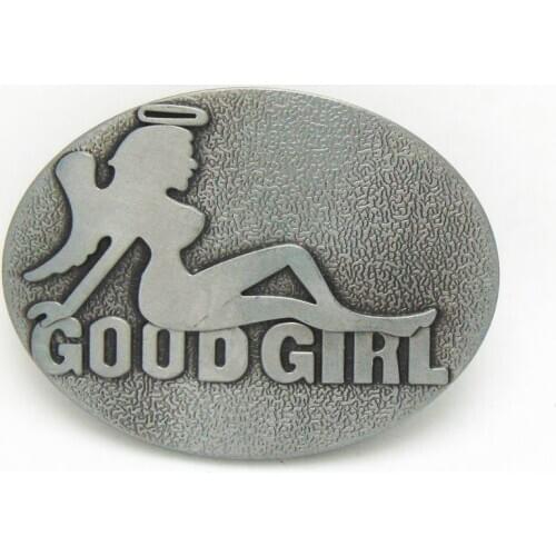 Casual Sexy Good Girl Belt Buckles Western Metal Nickle Cowgirl Belt Buckle for Belt Women Apprael Accessories Free Shipping