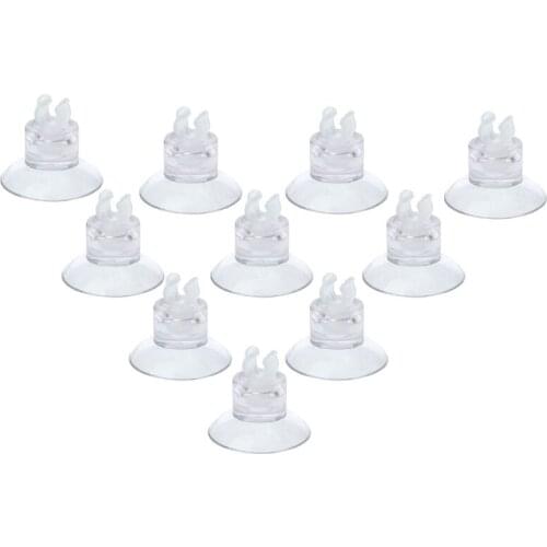 10Pcs Aquarium Suction Cup Sucker for Fish Tank Pump Clip Holder Airline Tube