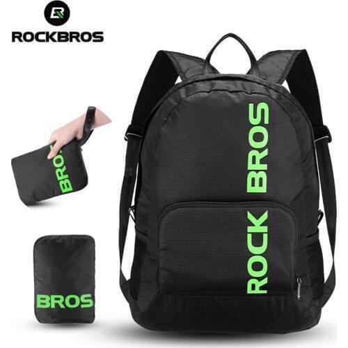 ROCKBROS Bicycle Backpack Portable Foldable Rainproof Outdoor Equipment Cycling Hiking Camping Travel Package Teenage Schoolbag