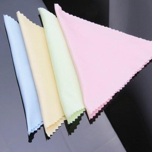 10pcs Glasses Cleaning Cloth Microfiber For Lens Phone Camera Computer Screen Eyewear 13*13cm Clean Wipes Eyeglasses Accessories