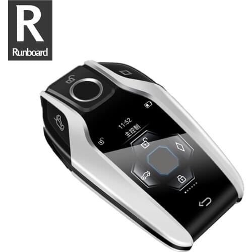 RUNBOARD Modified Boutique Smart Remote Car Key W/LCD Screen For BMW Toyota Corolla Ford Hyundai I30 Renault Megane 2 Citroen
