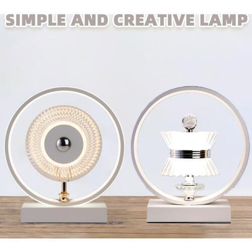 Modern Bedside Crystal Decorative Lamp Round Table Lamp Creative Crystal Table Lamp Indoor Bedside Lamp Warm Bedroom Lamp