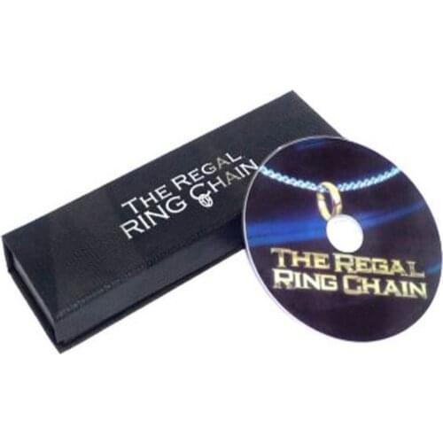 The Regal Ring Chain (DVD+ Gimmick) - Magic Tricks,Stage Magic,Close Up Magia Props,Fire,Comedy,Accessories,Magician Ring