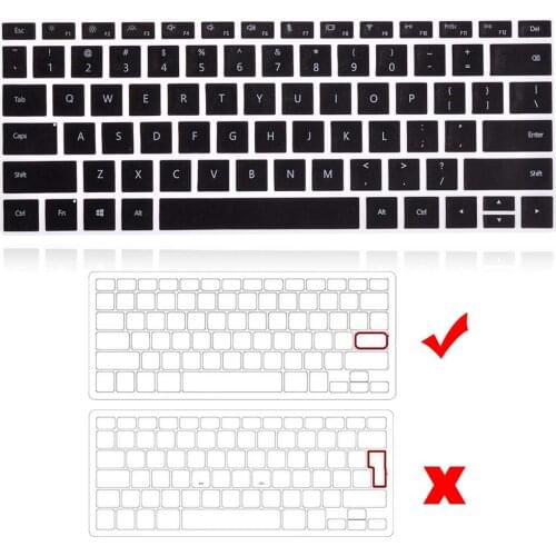 Protection Cover for Huawei MateBook 13 Intel/MateBook 13 Ryzen Waterproof Laptop Keyboard Cover Black Keyboard Protective Film