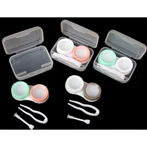 1PCS Contact Lens Case Eye Contact Lens Box Women Travel Contact Lenses Case Leakproof Container Lenses Box Case